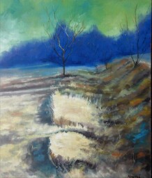 Chladné ráno  60x50
